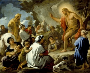Saint John The Baptist Preaching, by Luca Giordano